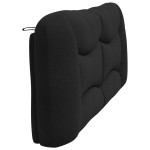 vidaXL Pernă pentru tăblie de pat, negru, 200 cm, material textil vidaXL Pernă pentru tăblie de pat, negru, 200 cm, material textil