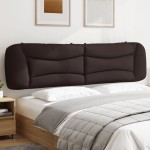 vidaXL Pernă pentru tăblie de pat maro închis, 200 cm, material textil vidaXL Pernă pentru tăblie de pat maro închis, 200 cm, material textil