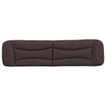 vidaXL Pernă pentru tăblie de pat maro închis, 200 cm, material textil vidaXL Pernă pentru tăblie de pat maro închis, 200 cm, material textil