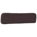 vidaXL Pernă pentru tăblie de pat maro închis, 200 cm, material textil vidaXL Pernă pentru tăblie de pat maro închis, 200 cm, material textil