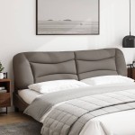vidaXL Pernă pentru tăblie de pat, gri taupe, 200 cm, material textil vidaXL Pernă pentru tăblie de pat, gri taupe, 200 cm, material textil