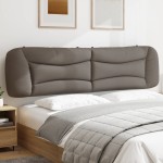 vidaXL Pernă pentru tăblie de pat, gri taupe, 200 cm, material textil vidaXL Pernă pentru tăblie de pat, gri taupe, 200 cm, material textil