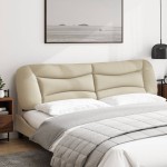 vidaXL Pernă pentru tăblie de pat, crem, 200 cm, material textil