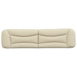 vidaXL Pernă pentru tăblie de pat, crem, 200 cm, material textil