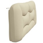 vidaXL Pernă pentru tăblie de pat, crem, 200 cm, material textil