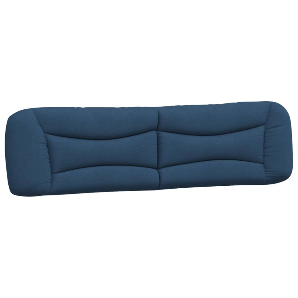 vidaXL Pernă pentru tăblie de pat, albastru, 200 cm, material textil