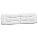 vidaXL Pernă pentru tăblie pat, alb, 200 cm, piele artificială vidaXL Pernă pentru tăblie pat, alb, 200 cm, piele artificială