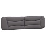 vidaXL Pernă pentru tăblie, Hvar, gri, 200 cm, piele artificială