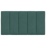 vidaXL Pernă tăblie de pat, Hanko, verde, 90 cm, catifea
