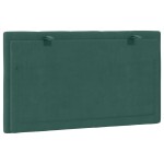 vidaXL Pernă tăblie de pat, Hanko, verde, 90 cm, catifea