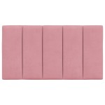 vidaXL Pernă tăblie de pat, Hanko, roz, 90 cm, catifea