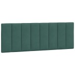 vidaXL Pernă tăblie de pat, Hanko, verde, 120 cm, catifea