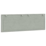 vidaXL Pernă tăblie de pat, Hanko, gri deschis, 140 cm, catifea