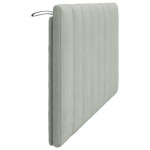 vidaXL Pernă tăblie de pat, Hanko, gri deschis, 160 cm, catifea