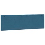 vidaXL Pernă tăblie de pat, Hanko, albastru, 160 cm, catifea