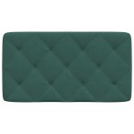 vidaXL Pernă tăblie de pat, verde, 80 cm, catifea