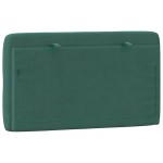 vidaXL Pernă tăblie de pat, verde, 80 cm, catifea