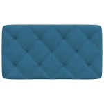 vidaXL Pernă tăblie de pat, albastru, 80 cm, catifea