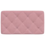 vidaXL Pernă tăblie de pat, roz, 80 cm, catifea