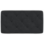 vidaXL Pernă tăblie de pat, negru, 90 cm, catifea