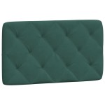vidaXL Pernă tăblie de pat, verde, 90 cm, catifea