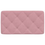 vidaXL Pernă tăblie de pat, roz, 90 cm, catifea