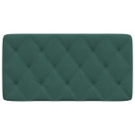 vidaXL Pernă tăblie de pat, verde, 100 cm, catifea