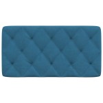 vidaXL Pernă tăblie de pat, albastru, 100 cm, catifea