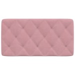 vidaXL Pernă tăblie de pat, roz, 100 cm, catifea