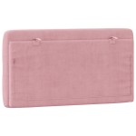 vidaXL Pernă tăblie de pat, roz, 100 cm, catifea