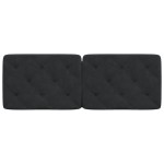 vidaXL Pernă tăblie de pat, negru, 120 cm, catifea