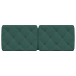 vidaXL Pernă tăblie de pat, verde, 120 cm, catifea