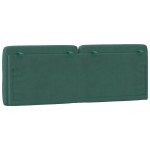 vidaXL Pernă tăblie de pat, verde, 120 cm, catifea