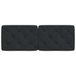 vidaXL Pernă tăblie de pat, negru, 140 cm, catifea