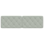 vidaXL Pernă tăblie de pat, gri deschis, 160 cm, catifea