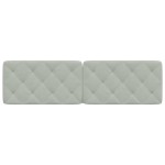 vidaXL Pernă tăblie de pat, gri deschis, 180 cm, catifea