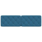 vidaXL Pernă tăblie de pat, albastru, 180 cm, catifea