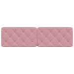vidaXL Pernă tăblie de pat, roz, 180 cm, catifea