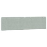 vidaXL Pernă tăblie de pat, gri deschis, 193 cm, catifea