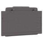 vidaXL Pernă pentru tăblie pat, Viana, gri, 80 cm, piele artificială