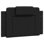 vidaXL Pernă pentru tăblie pat, Viana, negru, 90 cm, piele artificială