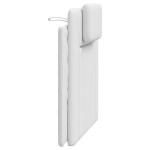 vidaXL Pernă pentru tăblie pat, alb, 90 cm, piele artificială vidaXL Pernă pentru tăblie pat, alb, 90 cm, piele artificială