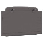 vidaXL Pernă pentru tăblie, Viana, gri, 90 cm, piele artificială