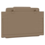 vidaXL Pernă pentru tăblie pat, Viana, cappuccino, 90 cm, piele artificială