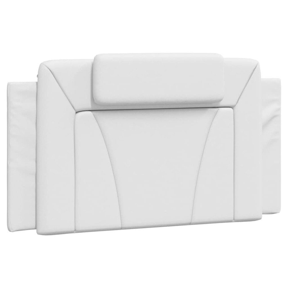 vidaXL Pernă pentru tăblie pat, alb, 100 cm, piele artificială