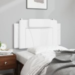 vidaXL Pernă pentru tăblie pat, alb, 100 cm, piele artificială