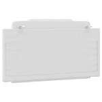 vidaXL Pernă pentru tăblie pat, alb, 100 cm, piele artificială