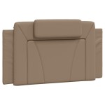 vidaXL Pernă pentru tăblie pat, cappuccino, 100 cm, piele artificială vidaXL Pernă pentru tăblie pat, cappuccino, 100 cm, piele artificială