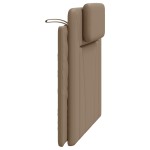 vidaXL Pernă pentru tăblie pat, cappuccino, 100 cm, piele artificială vidaXL Pernă pentru tăblie pat, cappuccino, 100 cm, piele artificială