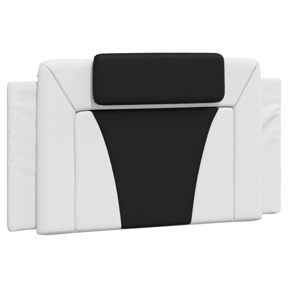 vidaXL Pernă pentru tăblie pat, alb și negru, 100cm, piele artificială
